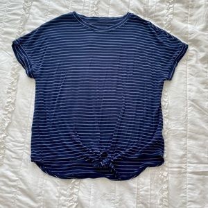 NEVER WORN Rumi + Ryder Blue Striped Shirt